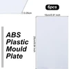 Olycraft 6 vnt. baltos abs plastiko plokštės 25 x 15 cm abs plastiko plokštė 0,5 mm storio kieta plastiko plokštė lanksti polistireno plastiko plokštė modelių kūrimo statybinėms medžiagoms