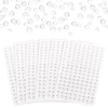 Olycraft 8 lapai skaidrūs vandens lašai lipnūs apvalūs skaidrūs rasos lašai 3 ~ 6 mm akys kūnas veidas papuošalų lipdukas karoliukai skirti "pasidaryk pats" scrapbooking amatams