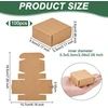 Olycraft rinkinys, 100 mini kartoninių dėžučių, 5,5 x 5,5 x 2,5 cm, rudos kartoninės dovanų dėžutės, papuošalų kraft dėžutė, mažos siuntimo dėžutės, pagamintos iš gofruoto kartono, mini dėžutės dovanų pakavimui, smulkūs daiktai