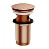 Omnires Click-clack kamštelis praustuvui su persipylimu, brushed copper (cpb)