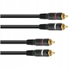 Omnitronic Cc-30 kabelis, jungiamasis laidas 2x 2 Rca Highend kištukas, 3 m