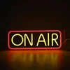 On Air ženklas, permatomas įspėjamasis ženklas transliacijų įrašams, žaidimų kambario ar baro studijos dekoracija, paprastas ir lengvas jungiklis, usb maitinamas neoninis naktinis šviestuvas, 15.7 x