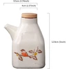 Onepine 350 ml aliejaus acto dozatorius keramikinis, aliejaus indas virtuvės alyvuogių aliejaus dozatorius, butelis aliejui keramikinis prieskonių butelis