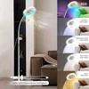 Onidek pastatomas šviestuvas su ventiliatoriumi, ventiliatorius su rgb 18w/1500lm led pastatomu šviestuvu, be galo reguliuojama 3000-6000k spalva ir reguliatorius, nuotolinio valdymo pultas ir valdymas mygtukais (juodas, 1 ventiliatoriaus šviestuvas)