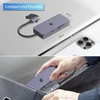 Ootday Usb C šakotuvas, multiportinis adapteris Usb C į Hdmi 4k, 6 viename Usb C skirstytuvas nešiojamam kompiuteriui, Surface Pro 8, Usb 3.0, 100w Pd, Sd/tf kortelių skaitytuvas
