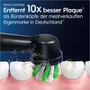 Oral-b Pro Crossaction elektrinių dantų šepetėlių galvutės, skirtos puikiam dantų valymui, X formos šereliai, originalus dantų šepetėlio priedas, Oral-b dantų šepetėliai, pakuotė pašto dėžutei, 12 vnt., juodos spalvos
