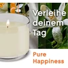 Orange Glade Aromatherapy eterinių aliejų kvapni žvakė, Pure Happiness, Glade kvapni žvakė su eteriniais aliejais Oranžinis + Neroli, 4 x 260 g