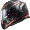 Orange Ls2, integralus motociklo šalmas storm ii racer matt titanium oranžinis, m