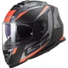 Orange Ls2, integralus motociklo šalmas storm ii racer matt titanium oranžinis, m