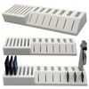 Organizeris, stovas, laikiklis Sd, Microsd kortelėms, Usb atmintinėms, 21 vieta, baltas