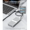 Orico M.2 Nvme Ssd dėklas 40 Gbps Pcie3.0x4 Usb C adapteris, skirtas Thunderbolt 3/4 Usb 3.2/3.1/3.0/2.0 Type-c, patobulintas aliuminio išorinis M2 dėklas Nvme Pcie 2280 M-key (b+m Key), iki 2800 Mb/s- M224sv