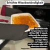 Rankšluostis Orkaitės pirštinės - neoprenas - orkaitės pirštinės iki 250 °c - karščiui atsparios orkaitės pirštinės su neslystančia rankena - virtuvinės pirštinės atsparios dėmėms - profesionalios vieno dydžio orkaitės pirštinės