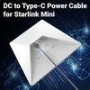 Ozkak Starlink Mini Usb C į Dc maitinimo kabelis, Usb C maitinimo kabelis, tinkamas 100 W + įvesties Pd šaltinio maitinimo blokui, vandeniui atsparus Ip67 mažas ir nešiojamas Starlink Mini kabelių rinkinys, 2 m
