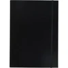 Pagna Basic Colours A4 formato dėžutė su 3 vidiniais atvartais ir elastine juostele, juoda
