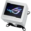 Pagrindinė plokštė Asus Rog Ryujin Iii Wb Baltas Lcd Cpu vandens blokas, Asetek vandens blokas su 178 mikro aušinimo briaunomis ir vario lydinio aušinimo plokšte, 3,5 colio Lcd ekranas, integruotas Vrm ventiliatorius, Rog jungtys, baltas