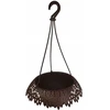 Pakabinama gėlinė "nėrinys", ⌀ 34 cm, rudos spalvos