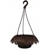 Pakabinama gėlinė "nėrinys", ⌀ 34 cm, rudos spalvos