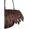 Pakabinama gėlinė "nėrinys", ⌀ 34 cm, rudos spalvos