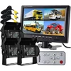 Parkavimo rinkinys 3x atbulinės eigos kamera + 9" Lcd monitorius 4 kanalų skalė