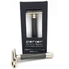 Parker Safety Razor Variant reguliuojamas skustuvas su matine chromo apdaila ir galvanizuota grafito spalvos rankena - be ašmenų