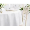Partydeco Obro2 staltiesė matinė, atspari dėmėms, apvali, balta, skersmuo 280 cm