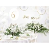 Partydeco Obro2 staltiesė matinė, atspari dėmėms, apvali, balta, skersmuo 280 cm
