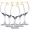 Pasabahce Elegantiškos taurės Gold su auksiniu apvadu, 6 vnt., 360 ml