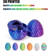 Paslaptingas drakono kiaušinis su 3d, drakono kiaušinis su drakonu, drakono kiaušinis, 3d drakono figūrėlė - magiška dekoracija ir dovana (snake Juodas Bronze)