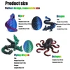 Paslaptingas drakono kiaušinis su 3d, drakono kiaušinis su drakonu, drakono kiaušinis, 3d drakono figūrėlė - magiška dekoracija ir dovana (snake Juodas Bronze)