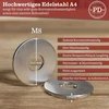 Pd® didelės poveržlės M8 (din 9021 / Iso 7093) | aukštos kokybės A4 V4a nerūdijančio plieno korpuso poveržlės | nerūdijančios plieno poveržlės su dideliu išoriniu skersmeniu | 25 vnt.