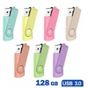 Pendrive Usb 3.0 128gb Twister - 7 Pastelinių Spalvų
