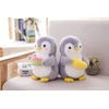 Penguin minkštas pliušinis žaislas, penguin mielas žaislinis gyvūnas pagalvėlė dovana vaikams/suaugusiems (penguin su arbūzu, 25 cm)