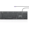 Perixx Periboard-117p - laidinė kompiuterio klaviatūra su skaičių klaviatūra, Ps2 pilno dydžio - didelės raidės - juoda - itališka Qwerty