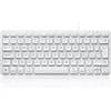 Perixx Periboard-332 laidinė Usb klaviatūra su apšvietimu - mini mac klaviatūra - ploni žirkliniai klavišai su dideliais simboliais - baltos apšviestos led lemputės - itališkas išdėstymas