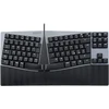 Perixx Periboard-335bl kompaktiška ergonomiška mechaninė klaviatūra su laidu - be skaičių klaviatūros - žemo profilio mėlyni klavišai su spragtelėjimu - programuojami makro klavišai, suderinami su Windows ir Mac Os X