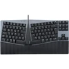 Perixx Periboard-335rd De, laidinė ergonomiška mechaninė klaviatūra - žemo profilio raudoni linijiniai jungikliai - programuojama funkcija - suderinama su Windows ir Mac Os X - vokiečių Qwertz