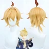 Perukas anime cosplay, Genshin Impact perukas, su dviem kepuraitėmis