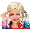 Perukas harley quinn šviesūs plaukai kostiumas cosplay helovinas