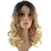 Perukas ombre garbanos cosplay glam rock šviesūs