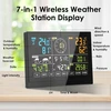 Petierweit Wlan meteorologijos stotis su vėjo matuokliu ir lietaus matuokliu, 7-in-1 belaidė meteorologijos stotis su orų prognoze, profesionali belaidė meteorologijos stotis su lauko jutikliu, meteorologijos stotys skirtos