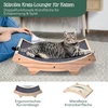 Pfotenolymp kačių draskyklė – dvipusė patvari kačių draskymo lenta – medinės konstrukcijos draskyklės kačių gultas – pintas sizalis + kiliminė medžiaga dvipusis kačių gultas – 42 x 27,5 x 12 cm
