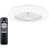 Lubinis šviestuvas Philips Amigo lubų ventiliatorius su šviesa, pritemdomas su nuotoliniu valdymu, 3000/4400/6500k, 3 šviesos scenos, baltas, Ip20, be mirgėjimo