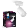 Philips Hue Baltas & Colour Ambiance Fugato 1 prožektorius, baltas, 1 x 350 lm, reguliuojamas, 16 milijonų spalvų, valdomas per programėlę, suderinamas su Amazon Alexa (echo, Echo Dot), naujos kartos