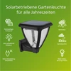 Philips lauko sieninis šviestuvas Solar Vapora 1.5 W, dienos šviesos jutiklis, 2700 Kelvinų, Ip44 atsparus oro sąlygoms, juodas, 141 mm