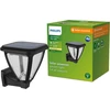 Philips lauko sieninis šviestuvas Solar Vapora 1.5 W, dienos šviesos jutiklis, 2700 Kelvinų, Ip44 atsparus oro sąlygoms, juodas, 141 mm