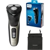 Philips Shaver Series 3000 - elektrinis skustuvas vyrams, skirtas naudoti tiek sausai, tiek drėgnai, su atlenkiamu trimeriu ir kelioniniu krepšiu (modelis S3230/52)