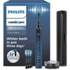 Philips Sonicare Diamondclean 9000 Series elektrinis dantų šepetėlis Special Edition - Sonic šepetėlis, Dunkelblau, 4 x C3 Premium Plaque Control šepetėlių galvutės (modelis Hx9911/89)
