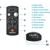 Pholsy ml-l7 bluetooth belaidis kameros nuotolinio valdymo pultas, belaidis nuotolinis užrakto atleidimas, suderinamas su nikon z30, z6 ii, z7 ii, su fc, z50, coolpix b600, a1000, p1000, p950