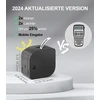 Phomemo P12 mini bluetooth etikečių spausdintuvas, lipnios etiketės, suderinamas su ios ir android telefonais, terminis etikečių spausdintuvas namams ir biurui, juodas
