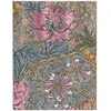 Pink Morris Rožinė Honeysuckle (william Morris) itin plonas užrašų knygutė kietu viršeliu be linijų: kietas viršelis, 120 gsm, juostelė-skirtukas, kišenėlė atminimams, elastinė juostelė, kraštų marginimas
